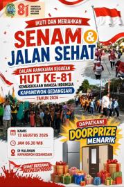 HADIR DAN IKUTI SENAM&JALAN SEHAT DI KAPANEWON GEDANGSARI